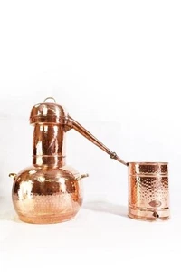 "CopperGarden®" Alambic en cuivre "Arabia" 25 litres, forgé à la main - Imagen 1 de 4