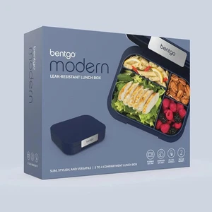 Bentgo Modern 4 Fächer Bento Style Auslaufsicher Brotdose - Navy - Bild 1 von 8