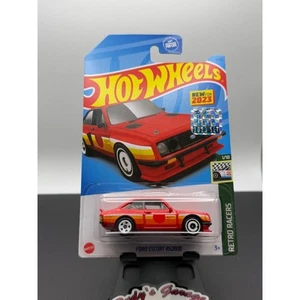 Hot Wheels 2023 Factory Sealed Red Ford Escort RS2000 HKJ77 - Picture 1 of 2