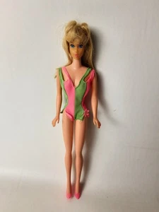 Vintage Blonde Standard Barbie #1190 In Original Swimsuit Japan - Picture 1 of 18