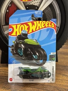 2022 HOT WHEELS GREEN FLY-BY 2/5 CONTOURED SERIES 45/250 - Picture 1 of 2
