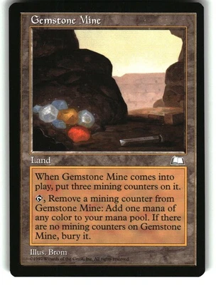 Magic the Gathering - Weatherlight Gemstone Mine 1997 Uncommon - Image 1 of 2