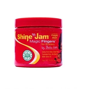 16oz Shine N Jam Magic Fingers for Braiders Extra Firm Holds Control Frizz New - Picture 1 of 5