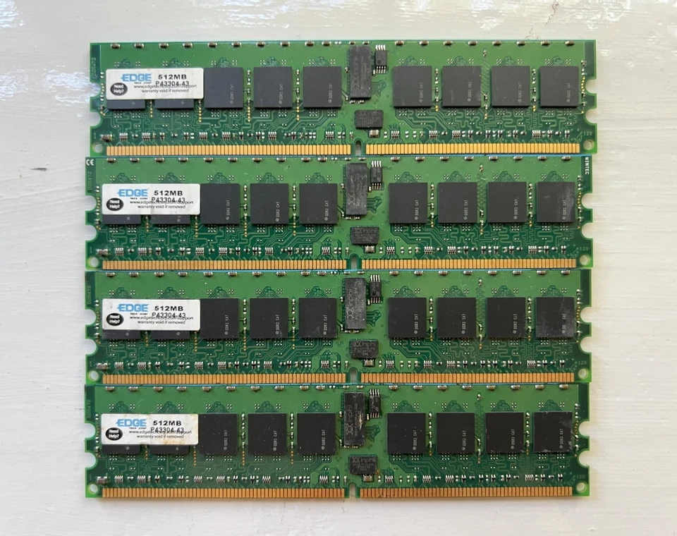 EDGE Tech DDR RAM PC2700U 333MHz P43304-43 Memory Module 184-Pin - Image 1 of 1