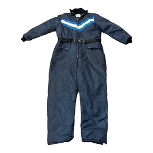 Polar-ware Griswold SnowMobile SnowSuit Men XL Full Zip Navy Blue White READ - Picture 1 of 12