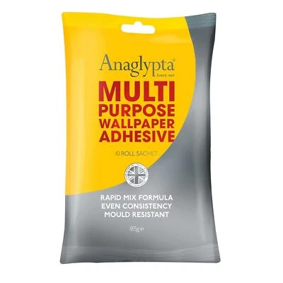 10 Rouleaux Anaglypta Papier Peint Multi Usage Colle Adhésive - Photo 1/2