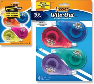 White-Out Brand EZ Correct Correction Tape, 4 Count ⭐️⭐️⭐️⭐️⭐️ - Picture 1 of 10