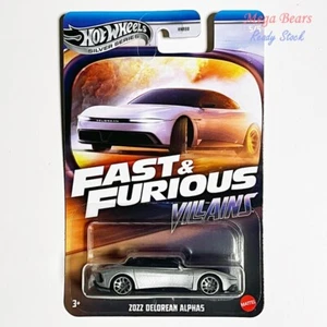 Hot Wheels 2024 Sliver Series Fast & Furious Villains #5 2022 Delorean Alphas - Picture 1 of 1