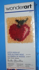 WonderArt Latch Hook Kit APPLE 8" x 8" 426101 NEW SEALED - Picture 1 of 2