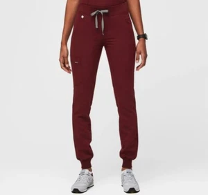 Figs Zamora Size Small Joggers Technical Collection Burgundy Scrub Pant - Picture 1 of 13
