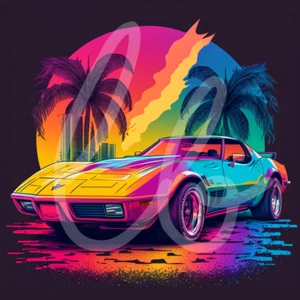 10 pegatinas de vinilo para coche clásico - Imagen 1 de 10