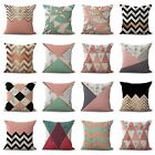 set of 12 marble abstract decorative pillowcases for living room