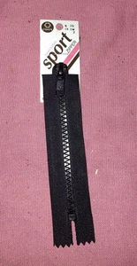 COATS CLARK CNCF45-5.2 CNCF45-5 2 C C CLOSED BOTTOM SPORT ZIP 5 BLACK NWT - Picture 1 of 9