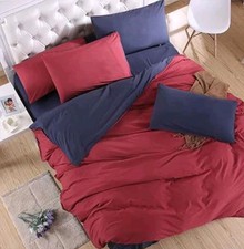 ♛ Shop8 : COLORED QUEEN / KING SIZE BED SHEET COMGORTER SET