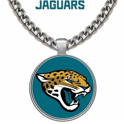Jacksonville Jaguars Mens Womens 24" Stainless Steel ChainPendant Necklace D5 Cover