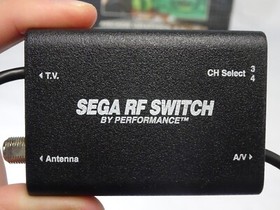 SEGA RF Switch (By Performance), Model P-044, Black, original box