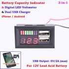 12V LCD Battery-Capacity Indicator Digital Voltmeter Voltage Tester Monitor