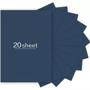 20 Sheets Navy Blue Cardstock 8.5 x 11 inch 250gsm/92lb Blue cardstock Paper ... - Picture 1 of 7