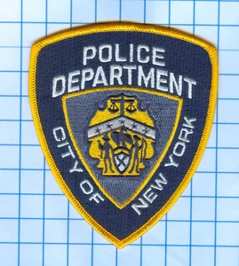 Police Patch - New York City Police 100% Embroidered Cloth Patch - Picture 1 of 1