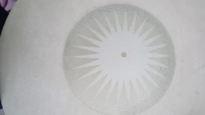 Retro 1940's Pressed Glass Ceiling Uplighter With Fixing - Picture 1 of 4