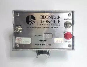 CMA-B Low Noise VHF Preamplifier Ch 12 Blonder Tongue Stock No 4706 - Bild 1 von 4