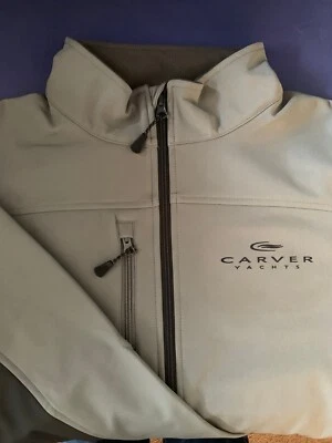 Carver Yachts Screen Printed Devon & Jones Men's Soft Shell Colorblock Jacket - Image 1 of 4