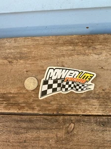 Old Mid School Powerlite Decal/Sticker original NOS Bmx-Racing Flags - Picture 1 of 2