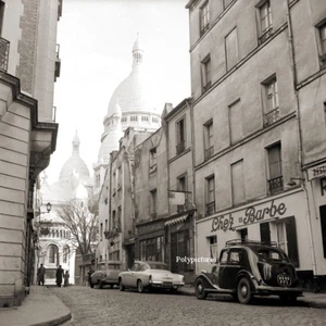 París Montmartre Basílica Sagrado Corazón - Reproducción Foto Antigua An. 1950 - Imagen 1 de 3