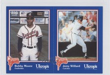 1992 Ukrop's Pepsi Richmond Braves Uncut Bobby Moore Jerry Willard #41-42