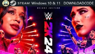NEU PC Computer Spiel WWE 2K24 Deluxe Edt für Windows 10 11 STEAM Download Code - Bild 1 von 4
