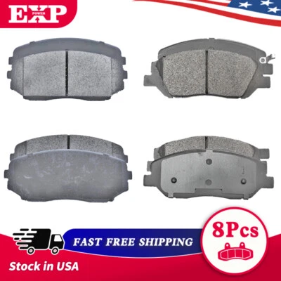 Front Rear Ceramic Disc Brake Pads For 2016 2017 2018 2019 2020-2022 Mazda CX-9 - Image 1 of 4