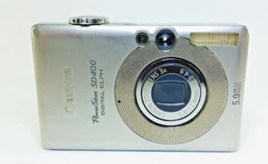 Canon PowerShot Digital ELPH SD400 / 5.0MP Digitalkamera Akku Speicher funktioniert - Bild 1 von 13