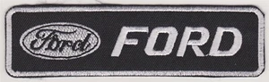 Ford Banner 4 1/4" x 1 1/8" Embroidered Iron On Car Patch *New* #444 - Photo 1 sur 1