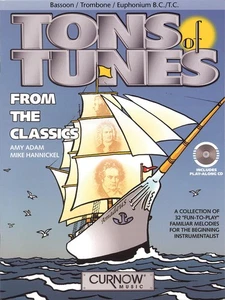 Tons of Tunes from the Classics Bassoon Trombone Classical Music Curnow Book CD - Picture 1 of 1