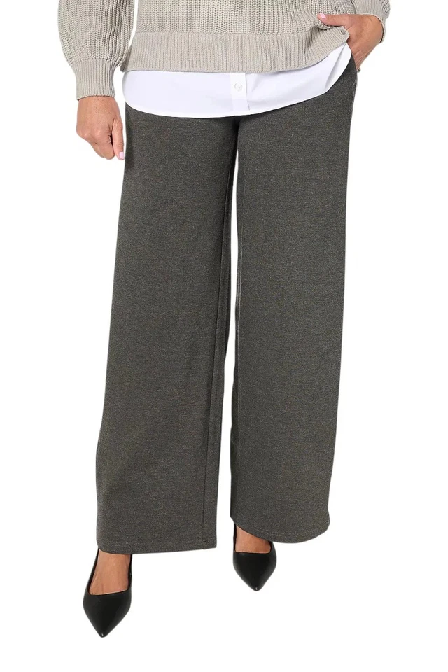 Pantalón Pull-On Belle by Kim Gravel Perfect Ponte para Mujer Carbón Foto 1 de 1