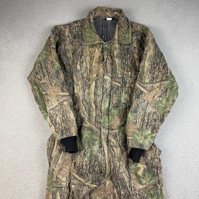 Vtg Trebark Camo Coveralls Men's Large All Weather Insulated Outerwear USA Made - Image 1 of 4