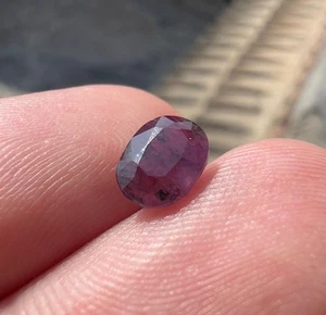 Faceted Pink Sapphire or Ruby Bead Natural Gemstone - Picture 1 of 5