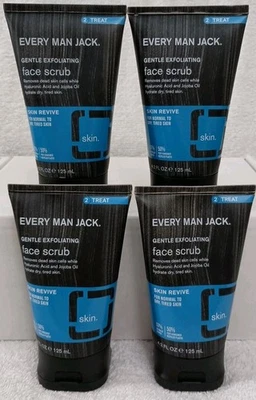 (4)Every Man Jack Gentle Exfoliating Face Scrub For Men-Exfoliate Away Dead Skin - Image 1 of 4