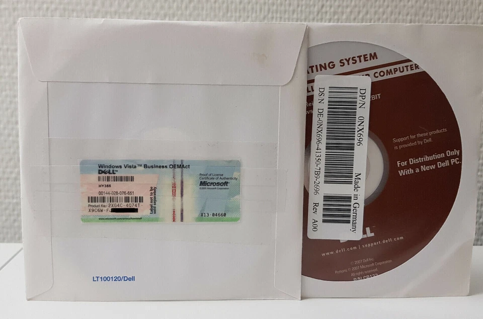 Microsoft Windows Vista Business - Englisch - 32 Bit - Dell - Bild 1 von 1