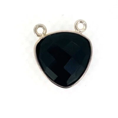 Bisel Conector Piedras Preciosas Colgante-Plata Esterlina Conector Piedra Natal Foto 1 de 2