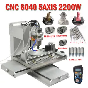 Grabadora CNC 6040 5 ejes 2200 W enrutador grabado tallado fresadora de metal AU - Imagen 1 de 10