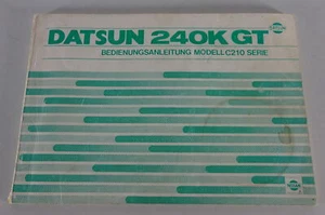 Manual De Operación Datsun 240K GT / Nissan Skyline Tipo C210 Fecha 09/1978 - Imagen 1 de 3