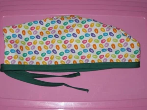 Sombreros Exfoliantes Quirúrgicos Gorras Pascua Coloridas Gominolas con Corbata Verde Oscuro - Imagen 1 de 1