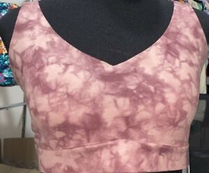 *Athleta. Solace Printed. Bra. D-DD+. Brown. Large. Retail $54. New With Tags