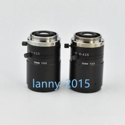 1PC used U-TRON FV5025 megapixel low distortion CCTV fixed focus industrial lens - Image 1 of 4