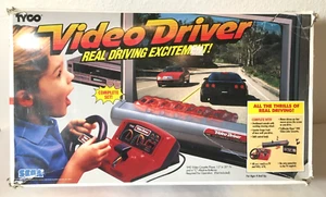 Tyco Video Driver Sega 1988 Dashboard Console Working Steering Wheel - Picture 1 of 16