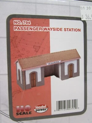 MRC Model Power HO Scale LED Light Up Passenger Wayside Station Building NIB 794 - Image 1 of 3
