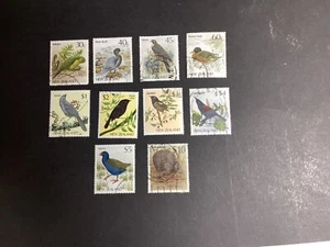 NEUSEELAND USED SET - 1985/9 NATIVE BIRDS SG 1288/97 - Bild 1 von 1