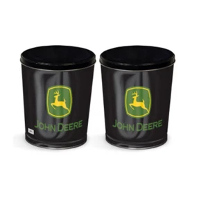John Deere Black TM Logo Tin With Lid #LP79706 - Picture 1 of 1