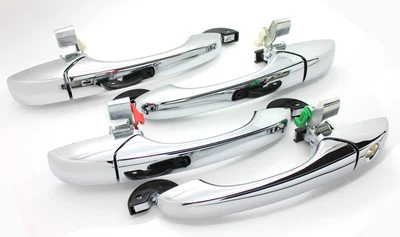 NUEVO Juego de manijas de puerta exterior cromadas LatchWell (4) / para exterior dodge & chrysler Foto 1 de 4